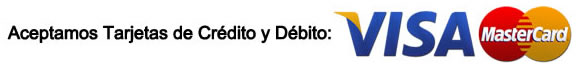 Pago con Tarjeta de Crédito y Débito Visa y MasterCard